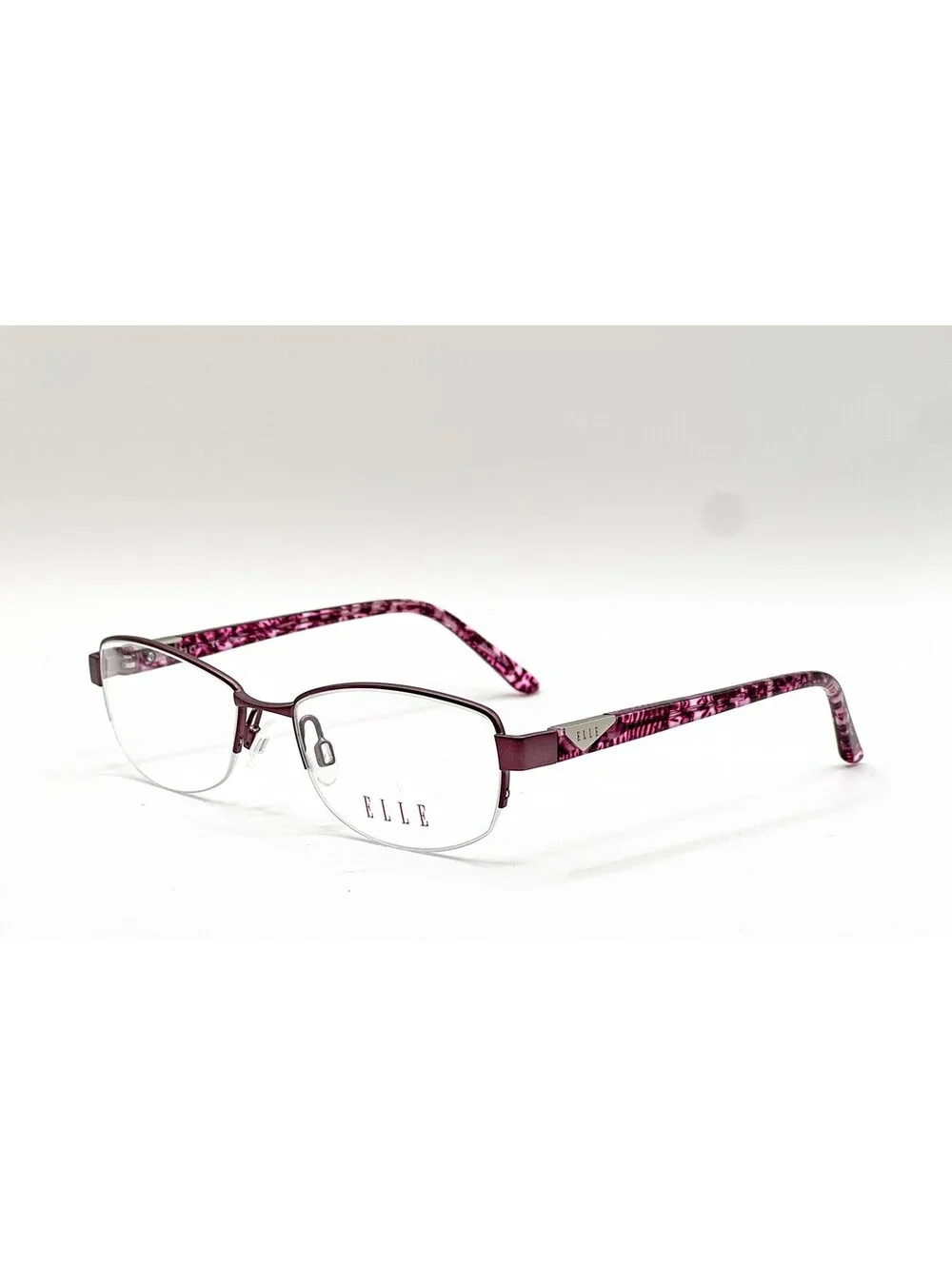 Elle EL13429 PK Pink Rectangle Authentic Eyeglass Frames 51-17